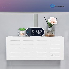 오케이홈멜 셋톱박스 숨기기 벽 콘센트 가리개, 포켓박스 모던화이트, 소형 50cm, 1개