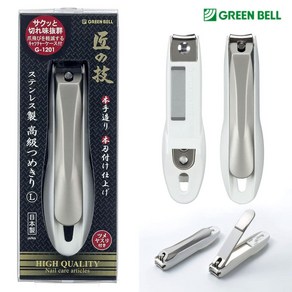 GREENBELL 타쿠미노와자 스텐레스 플라스틱 캡쳐 손톱깎이 L사이즈 G1201