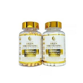 글루타치온 화이트닝 5000mg 60캡슐 x 1병 Glutathione Whitening Pills Capsules 5000mg Glutathione -Effective Skin, 1개, 60정