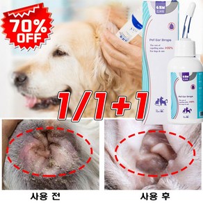 고양이 강아지 귀세정제 귀염증 외이염 귓병예방 귀 상처 귀 냄새 귀청소 귀진드기 자극완화