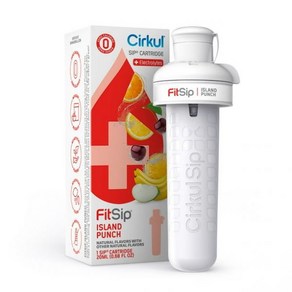 Cikul FitSip 아일랜드 펀치 맛 카트리지 리필 6팩, 6개, 20ml