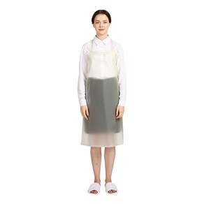 네오브릭 방수앞치마 우레탄 (중) H형 75X85cm 14colo, 흰색/반투명, 1개