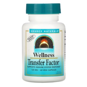 Souce Natuals Wellness Tansfe Facto 125mg 베지 캡슐 60정, 1개