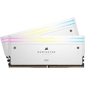 CORSAIR 도미네이터 티타늄 RGB DDR5 RAM 32GB 2x16GB 7200MHz CL34 인텔 XMP iCUE 호환 컴퓨터 메모리 화이트 CMP32GX5M2X7200