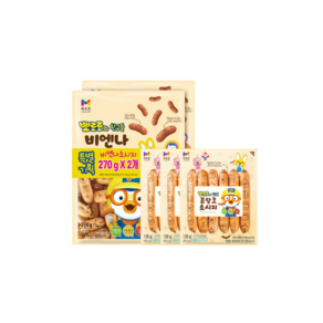 [목우촌]뽀로로 비엔나 270g x 2 +뽀로로 프랑크 130g x 3, 1개