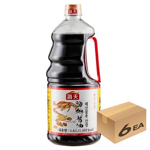 해천 해산물용 간장, 1.6L, 6개