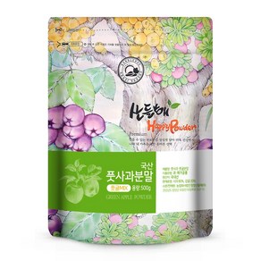 산들해 국산 풋사과분말 풋귤혼합, 1개, 500g