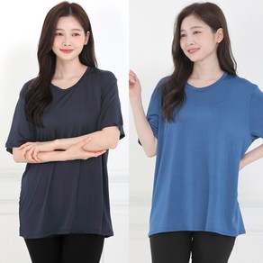 [스타일샵간지] 남녀공용 냉감 쿨 티셔츠-냉장고원단 M L XL XXL