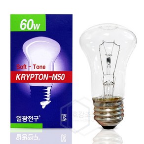 일광 국산 백열 크립톤 60W (220V) M50