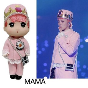 2025 지드래곤 피규어 MAMA 같은 인형 응원 생일선물 gd인형 DIY 피규어, 1개, B, 13cm