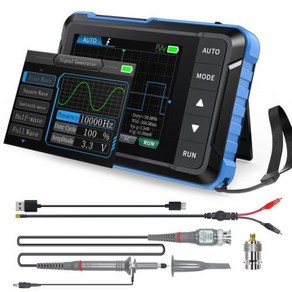 디지털 휴대용 자동차 오실로스코프 DDS 신호 발생기 DSO153 2 in 1 1MHz 대역폭 5 MSs 샘플링, 1) Black, 1개