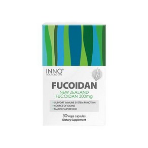 뉴질랜드[이노헬스앤케어]후코이단 FUCOIDAN 300mg 30베지캡슐+프로폴리스치약100g, 90정, 3박스