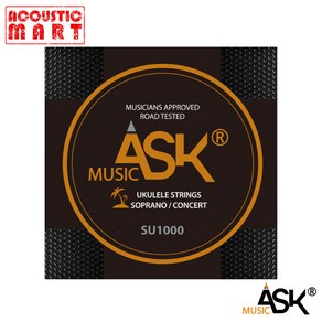 ASK MUSIC 에스크뮤직 SU1000 클리어 나일론 스트링 우쿨렐레 줄, 1개