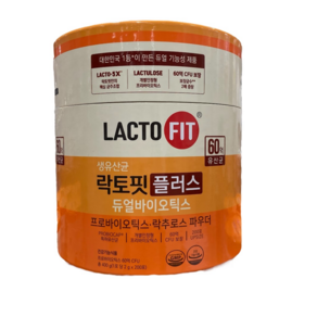 종근당건강 락토핏 플러스 듀얼바이오틱스 2 000mg, 1개, 200회분