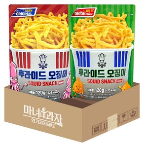 오리지널 후라이드오징어 120g x 양파맛 후라이드 오징어 120g, 1개