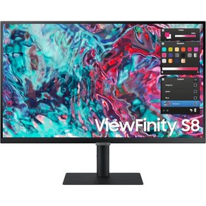 [관부가세포함] 삼성 SAMSung 27인치 ViewFinity S8 시리즈 4K UHD 고해상도 모니터 I, 1개