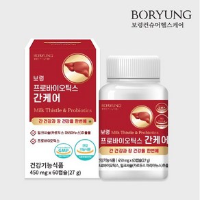 보령 프로바이오틱스 간케어 450mg x 60캡슐, 1개, 60정