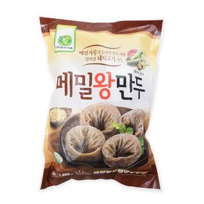 푸드마을 냉동만두 엄지 메밀왕만두 1400g, 1.4g, 1개