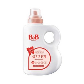 비앤비 섬유유연제 자스민 앤 로즈 본품, 1.8L, 2개