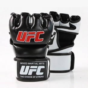 UFC MMA 복싱 글러브 킥복싱 스파링 훈련장비, 블랙&화이트, 1개