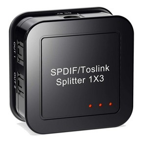 오디오 광출력 분배기 SPDIF Optical 3대1 분배기, 1개