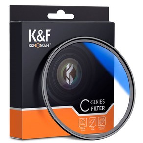 K&F Concept 82mm HMC UV 필터 블루코팅 Blue-Coated Slim MC UV Filte (82mm) - Japan AGC Glass