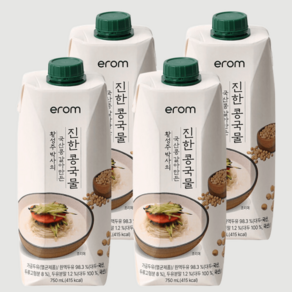 이롬 황성주 박사의 국산콩 갈아만든 진한 콩국물, 4개, 750ml