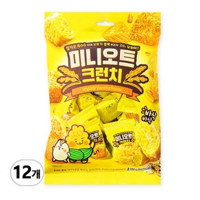 미니오트 크런치 바닐라향, 100g, 12개