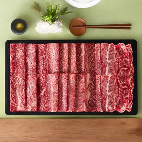 마장동 1++한우 모둠 세트 소고기 600g 800g, 1개, 스페셜800g(등심+부채+앞치마+업진안살)