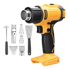 히팅건 DeWalt/Makita용 충전식 무선 히트 건 핸드 헬드 전기 핫 에어 기계 18V 배터리 2/3/5 노즐 전동 공구