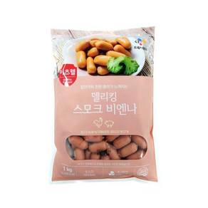 CJ 이츠웰 델리킹 스모크 비엔나 소시지 1KG, 1개