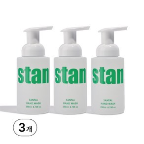 stan 스탠 퍼퓸 버블 핸드워시 상탈향, 3개, 250ml