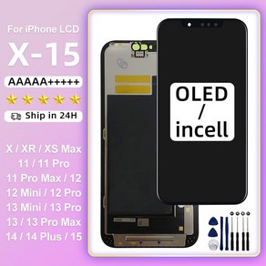 iPhone X XR XS MAX 모니터용 3D 터치스크린 디지 저용 11 Pro 12 Mini Display 13 Pro MAX 14 Plus 15 LCD 교체 부품