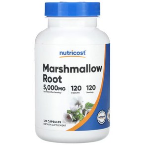 뉴트리코스트 마시멜로우 루트 Mashmallow 5000mg 120캡슐, 1개, 120정