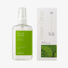 르플랑 한소쿠리 초록영귤 무드 코롱 100ml 디퓨저 섬유탈취제, 1개