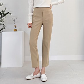 S~3XL 빅사이즈 여성 하이밴딩 스판 슬랙스 뱃살 커버 슬림핏 팬츠