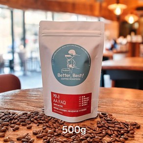 당일로스팅 베러베스트 커피 원두 케냐 AA, 1개, 500g, 홀빈(분쇄안함)