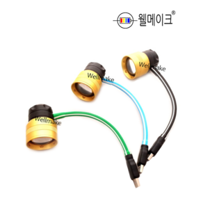 웰메이크 10W 소형집어등(USB 타입) 볼락등 채비등 낚시 보조배터리 USB 광폭, 녹색, 1개, 녹색, 포커싱