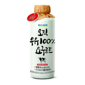 파스퇴르 오직 우유100% 요구르트, 5개, 500ml