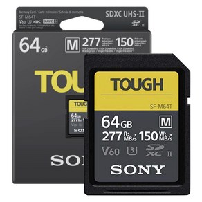 Sony 소니 TOUGH 터프 M V60 SD카드 64GB SF-M64T/해외직구 미국정품