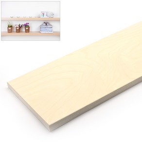 자작합판 목재 선반 두께18mm 판재 400 x 600mm 상판 받침 벽걸이 수납용, 1개