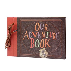 수제 DIY 앨범 페이스트 빈티지 테더 앨범 Ou Adventue Book Up Family Scapbook 사진 앨범, 하나, 보여진 바와 같이