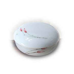 단고재 백자 동백 뚜껑 종지기 (몸통 - 지름 7 cm)원찬기 사각찬기 원종지 앞접시 찬기 탕기 그릇 찜기, 1세트