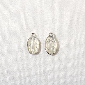 싼비즈 [7386-09]종교펜던트 에폭 성모마리아 8x16mm 화이트 대백 1개