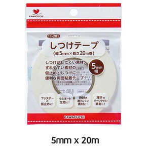 가와구찌 시접 양면 라인 테이프 바느질 솔기 처리 3mm 5mm, 폭5mm, 1개