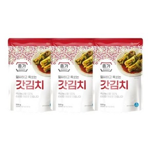 종가집 돌산갓김치 500g x 3, 3개