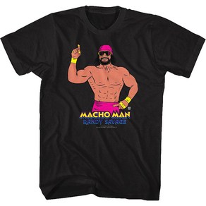 ROCKPANDA Illustated Macho Man Randy Savage 반팔티