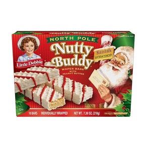 Little Debbie North Pole Nutty Buddy 웨이퍼 바 209.2g(7.3온스)