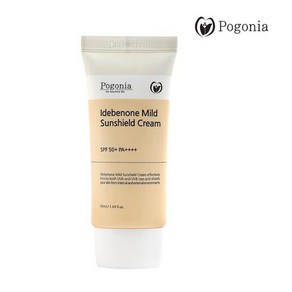 [포고니아]이데베논 마일드 선쉴드크림 50ml SPF50+PA++++미백 주름개선 선크림, 1개