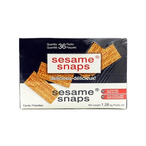 Sesame Snaps 참깨 스냅 35그램 36팩 미국 x 2개, 1.26kg